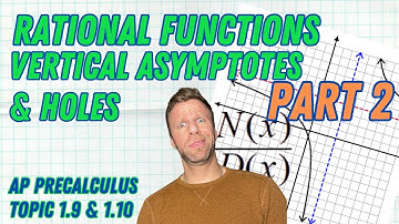 AP Precalculus Vertical Asymptotes and Holes Topics 1.9 & 1.10 [PART 2]