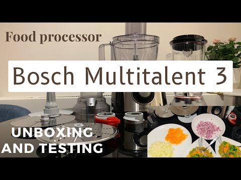 Bosch MultiTalent 3 Food Processor Unboxing and Testing London links in description