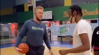 This high school player called out Brian Scalabrine to a 1v1 (full video)