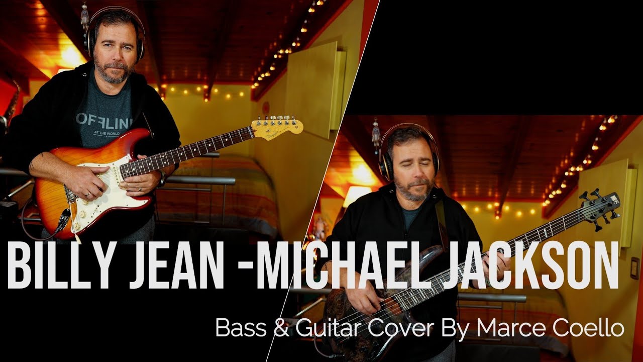 Billy Jean - Michael Jackson - Marce Coello Bass & Guitar Cover 🎸🎸❤️‍🔥