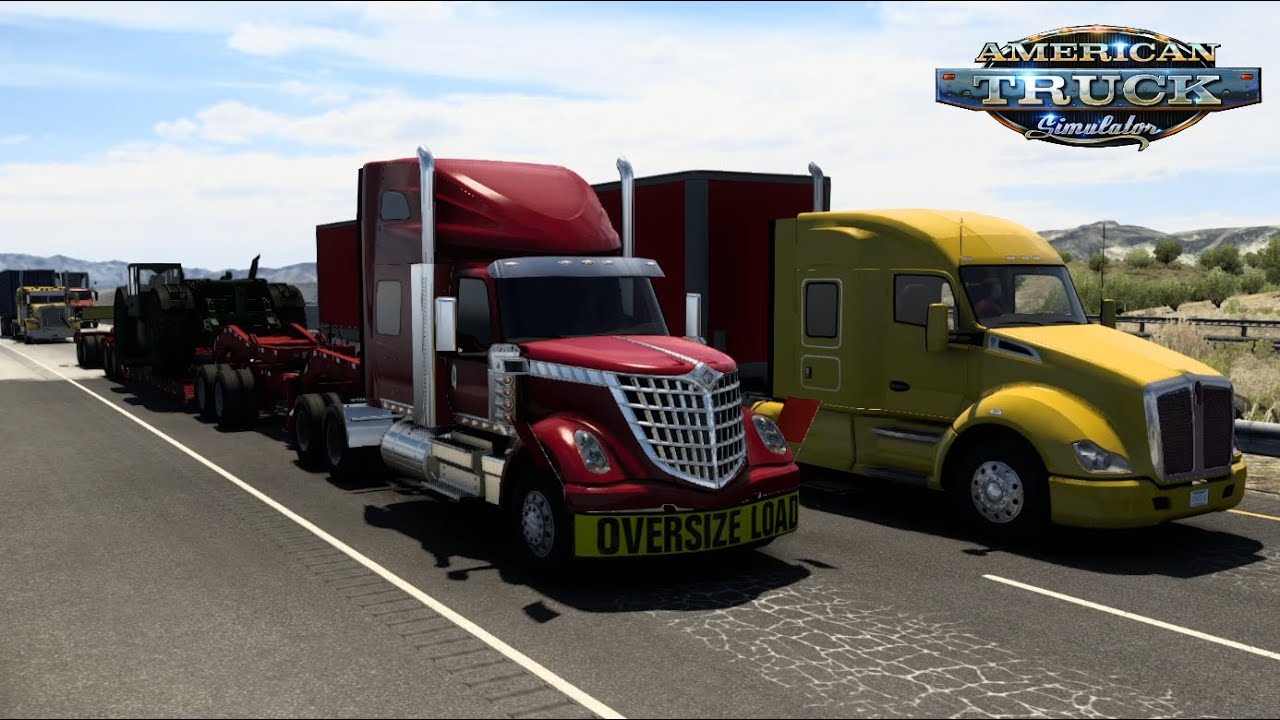 Oversize Load Delivery Ogden to Elko American Truck Simulator Gameplay