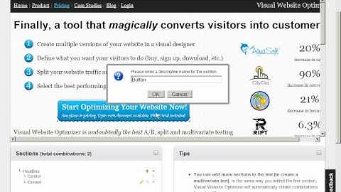 A/B testing and Multivariate testing software