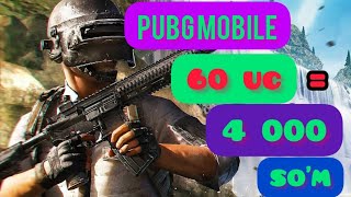 PUBG MOBILE ARZON UC OLISH 🥵 60 UCNI 4 000 SO'MGA OLISH ‼️