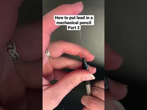 How to put lead in a mechanical pencil Part 2 #shorts