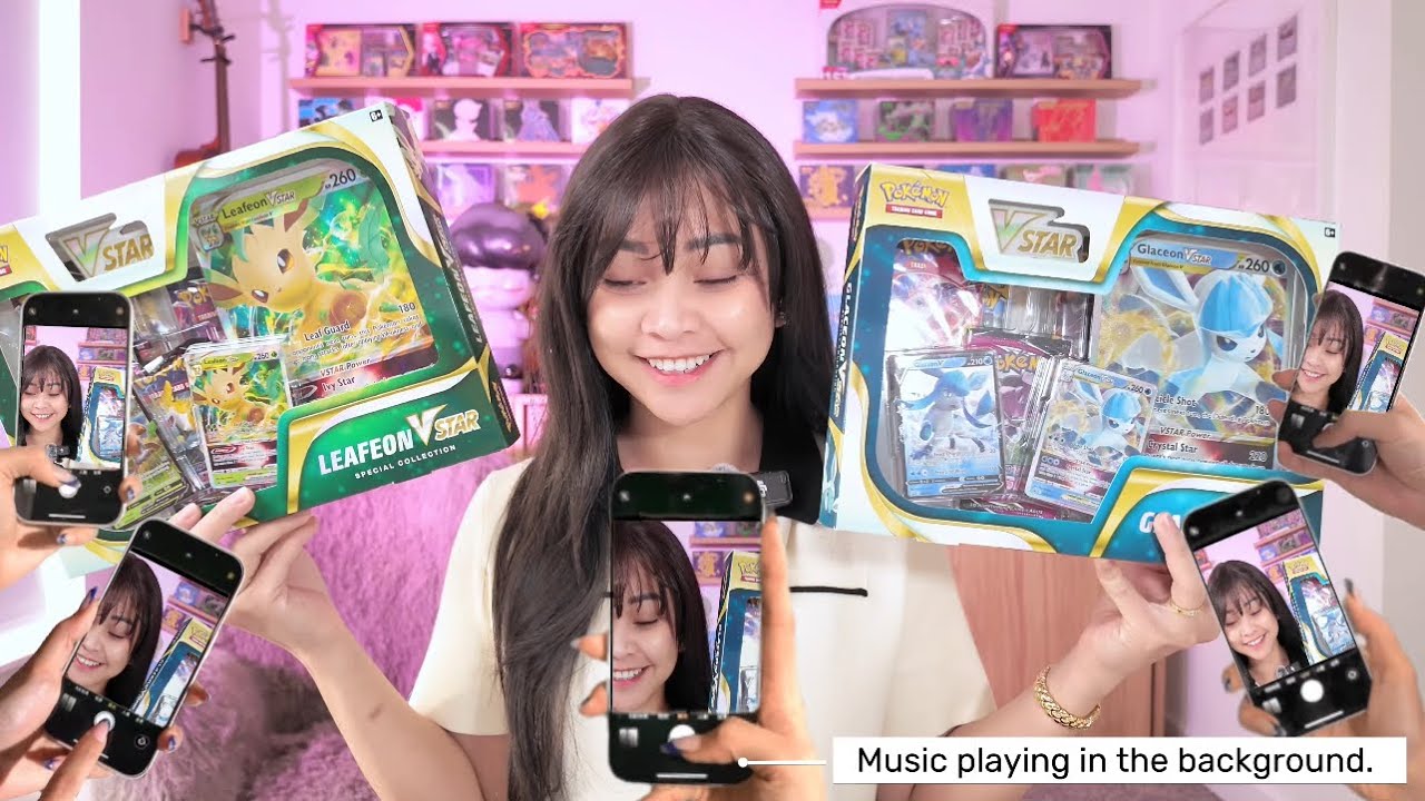 Открытие специальной коллекции Pokemon Glaceon и Leafeon VStar