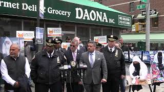 Watch as NYPD executives make a law enforcement announcement.