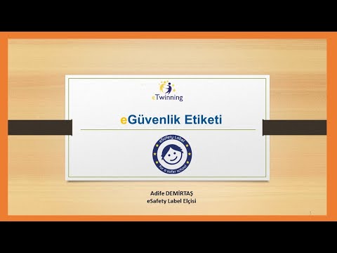 eGüvenlik (Esafety) etiketi - Adife Demirtaş