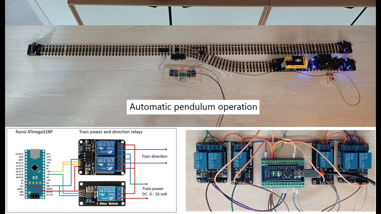 MTD2A: pendulum_relays.ino  Automatic model train shuttle / pendulum operation using relays