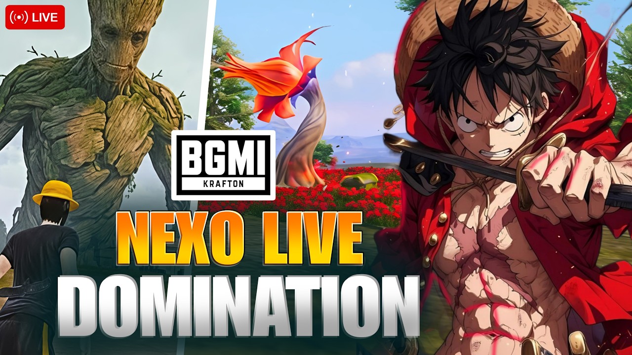 NEXO LIVE DOMINATION IN BGMI #bgmilive #bgmicustomroom #verticallivefeed #shortsfeed