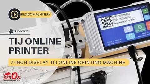 7 Inch Online TIJ Inkjet Printer    With Conveyor