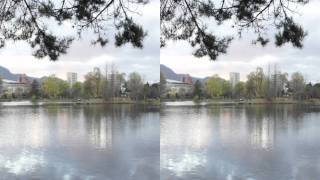 Sony NEX-5 3D Sweep Panorama - Landscape Pond