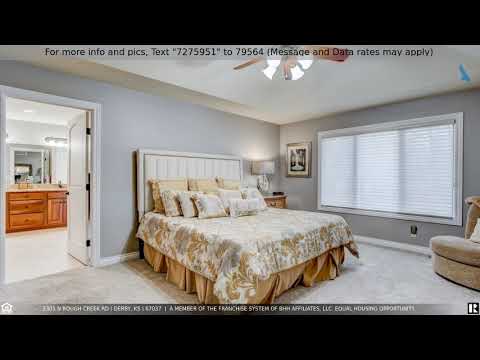 2301 N Rough Creek Rd, Derby, KS home video tour