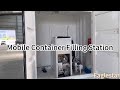 Mobile container filling station