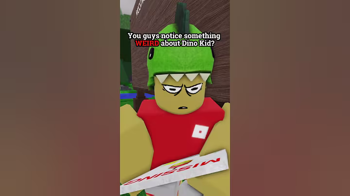 There is something WEIRD about Dino Kid in Roblox 99 Nights in the Forest..