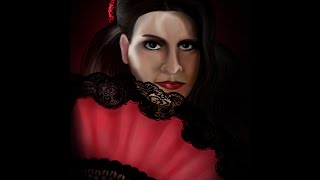 Speedpainting - The Belly Dancer's Fan