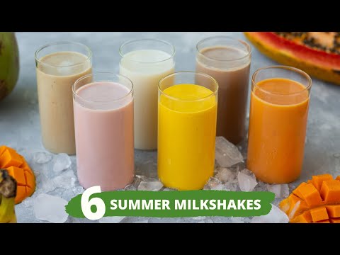 6 Easy Milkshake Recipes + BLENDER GIVEAWAY | How To Make Thick Milkshakes At Home| Quick and Simple