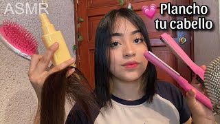 ASMR cepillo y plancho tu cabello 💇🏻‍♀️✨