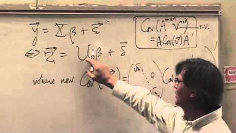 Linear Models - Lecture 15 - UCCS MathOnline