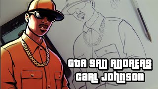 Gta San Andreas Desenhando Carl Johnson Cj Drawing Carl Johnson Cj Youtube