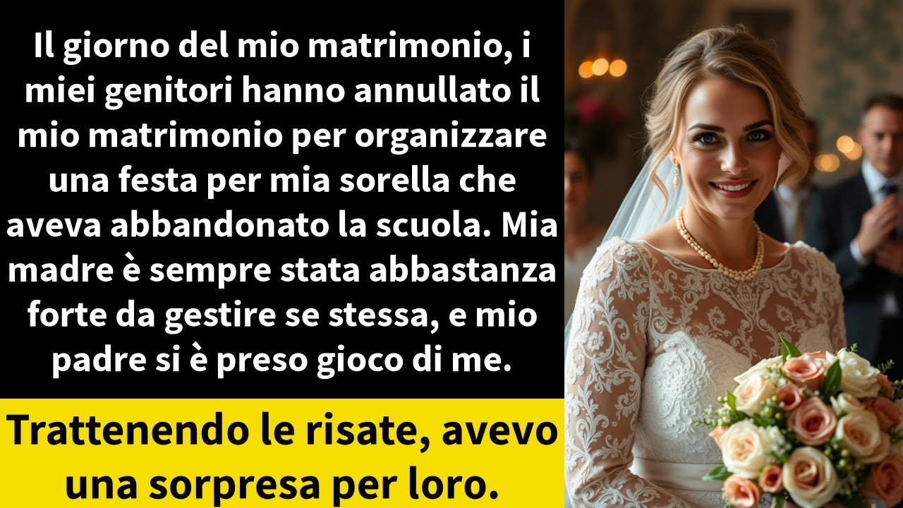 Mia madre mi disse: "Speriamo che tu capisca perché non possiamo partecipare al tuo matrimonio. Dobbiamo dedicare quel giorno a Flora." Ero a due ore di macchina da loro, avevo venticinque anni e...
