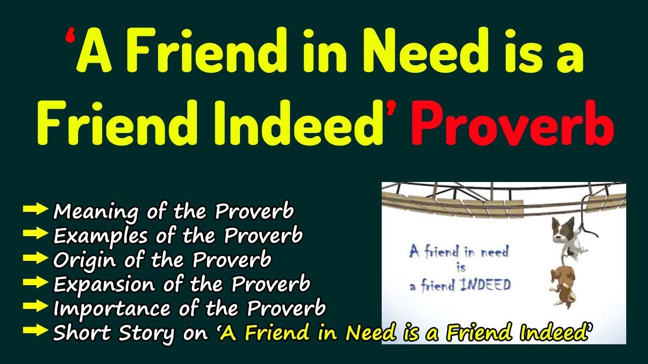 essay on friend in need is friend indeed