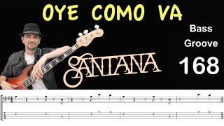 OYE COMO VA (Santana) How to Play Bass Groove Cover with Score & Tab Lesson