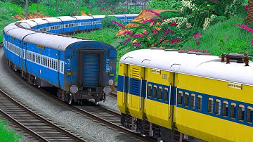 ICF BLUE COUPLING ICF MEMU ENGINE | BUMPY RAILROAD | Train Simulator | Railworks | NTG GAMING