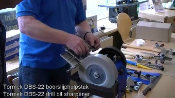 Tormek demonstration of the DBS-22 drill bit sharpener