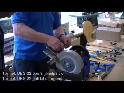 Tormek demonstration of the DBS-22 drill bit sharpener @BaptistArnhem