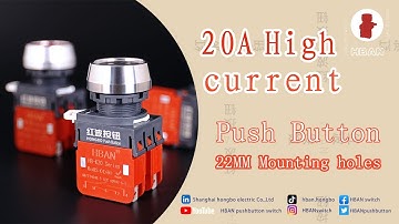 20A high current push button metal type switch for medical equipment