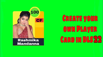 HOW TO CREATE OWN PLAYER CARD IN DLS 22 ⚽⚽⚽..How To Create Your Player On DLS22