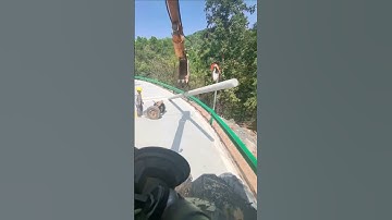 开始立杆了 #automobile #machinist #electrician #pipelining #excavator #pipeline #tools #climbing