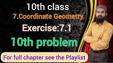 7.Coordinate Geometry Ex:7.1(10th problem)SSC,CBSE Telangana  10th class