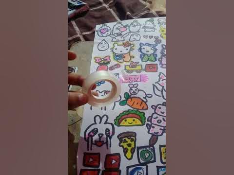 cute stickers 💭💬💤💌💌 - YouTube