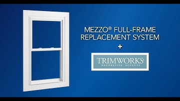 Mezzo Full-Frame Replacement System, featuring Trimworks Decorative Window Accents