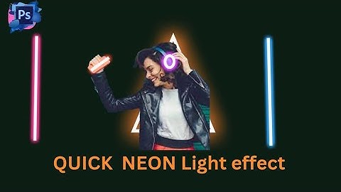 Quick Neon Triangle Light effect Photoshop VINE Grafix261