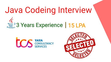 Java Codeing Interview in TCS Experience | TCS Interview