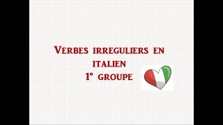 🇮🇹 Italian irregular verbs present tense - verbes irreguliers en italien (lezione 12)