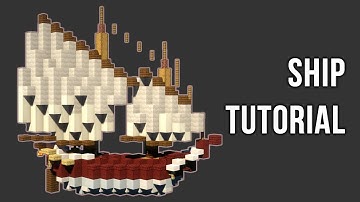 Minecraft Ship Tutorial: How to Build a Ship in Minecraft (Small 45° Schooner)