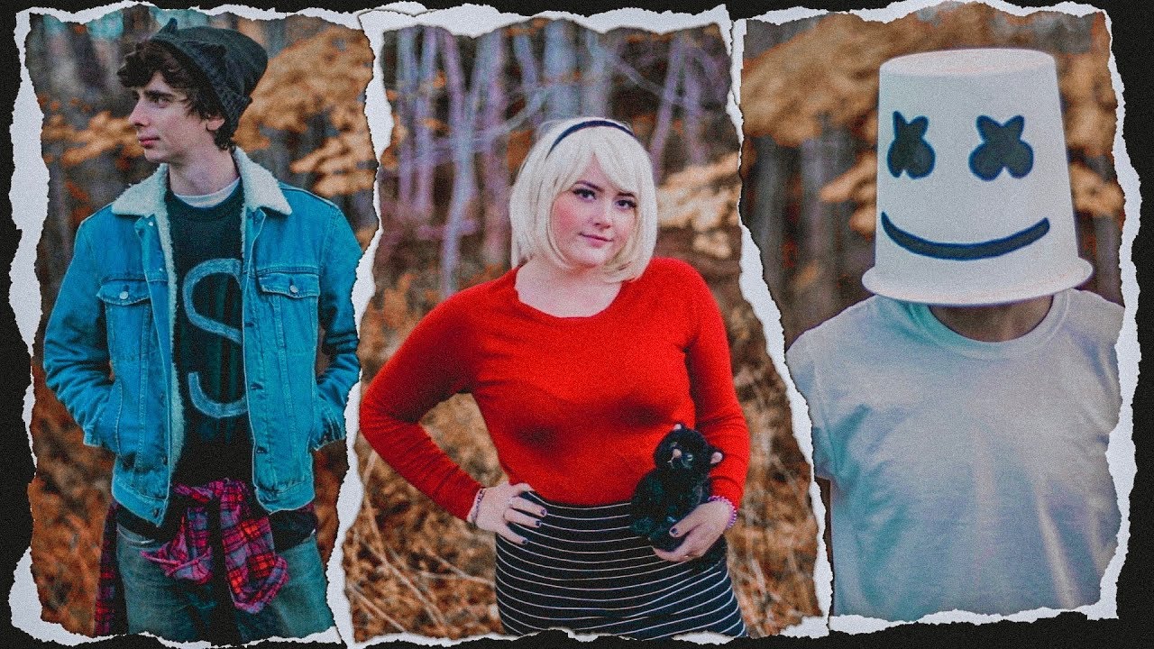 Easy DIY Halloween Costumes 2018! Jughead, Marshmello & Sabrina!