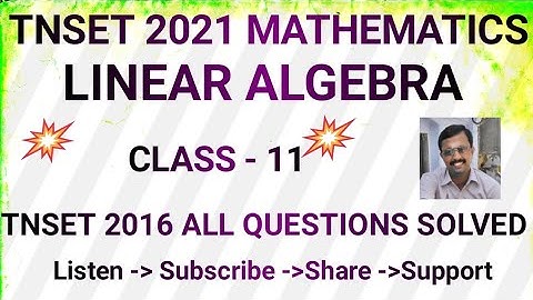 #set #set #net #csir #trb #pgtrb  #linear #tnset2016 #linearalgebra #net #csir #trb #pgtrb