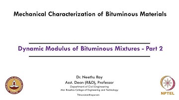 Dynamic Modulus of Bituminous Mixtures - Part 2