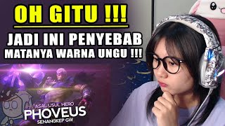 OH JADI INI PENYEBAB WARNA MATA PHOVEUS UNGU !!! | REACTION FLATTIBOY MOBILE LEGENDS PHOVEUS