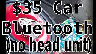 Low Cost Bluetooth Car Stereo - No Head Unit