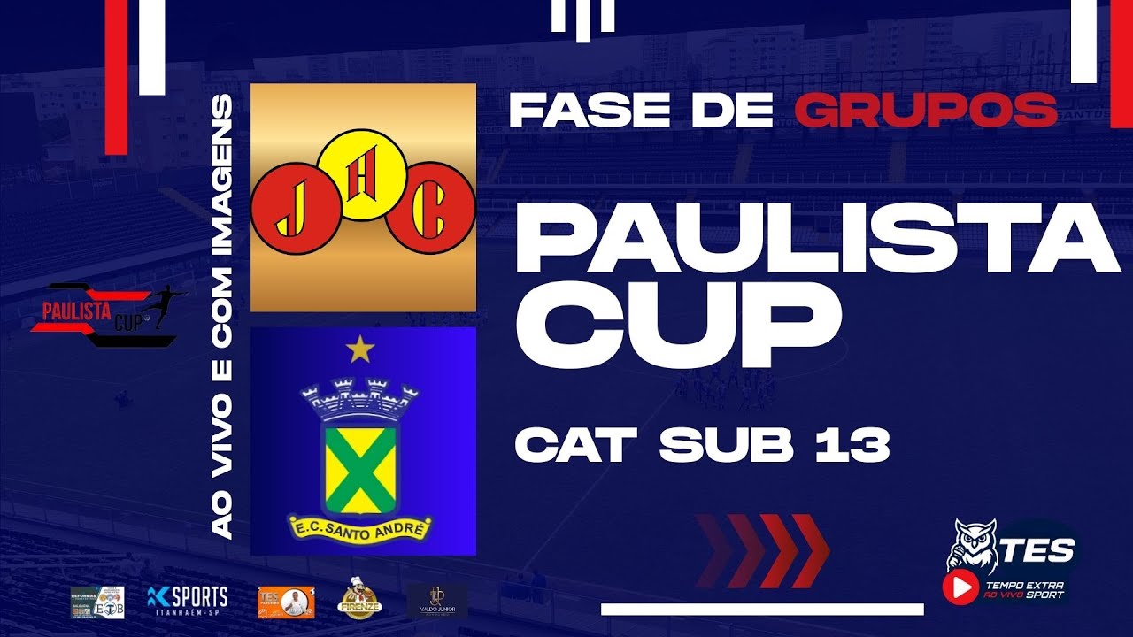 PAULISTA CUP - SUB 13 - JABAQUARA X SANTO ANDRÉ - AO VIVO