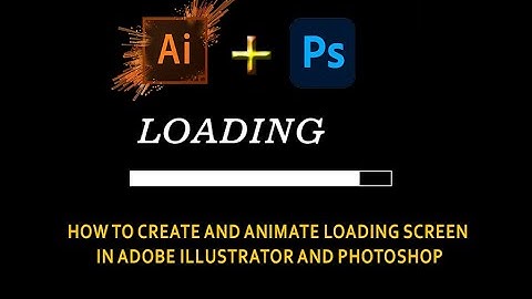 Adobe Illustrator to Photoshop Animation Tutorial | LOADING SCREEN |