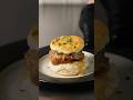Fried Chicken, Mashed Potato &amp; Mushroom Gravy Biscuit Sandwich