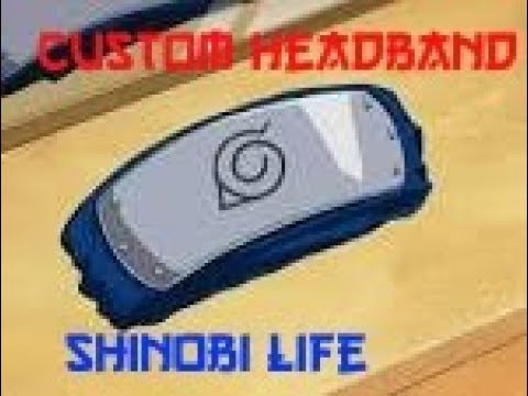 Roblox Shinobi Life Qa Custom Headbands Youtube - cloud village headband roblox