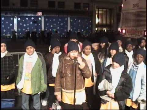 PS22 Chorus "Run This Town" Saks Fifth Avenue Windows Unveiling