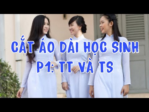 Video Cách cắt vải áo dài học sinh 2 thân cùng 1 lượt, P1:... - YouTube